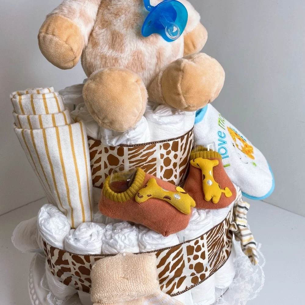 Giraffe Diaper Cake